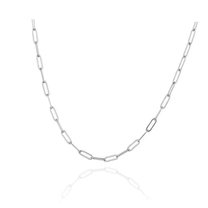 Wholesale Jewelry Simple Style U Shape 316 Stainless Steel  18K Gold Plated Necklace