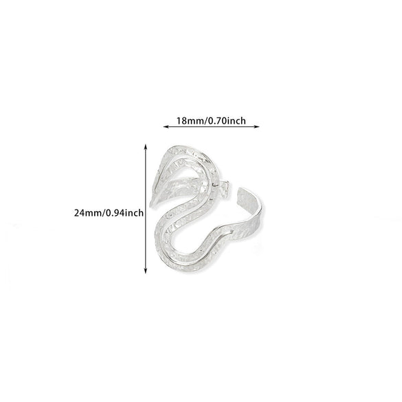 Wholesale Jewelry Simple Titanium Steel Asymmetrical Geometric Ring 18K Goldplated