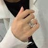 Wholesale Jewelry Skull Geometric Copper Gold Plated Unisex Hip Hop Punk Ring