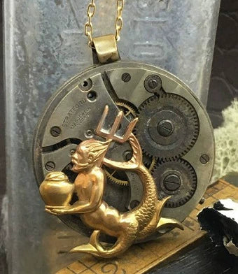 Wholesale Jewelry Skull Magic Sword Dragon Copper Geometric Electroplated Pendant Necklace