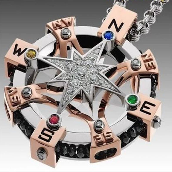 Wholesale Jewelry Skull Magic Sword Dragon Copper Geometric Electroplated Pendant Necklace