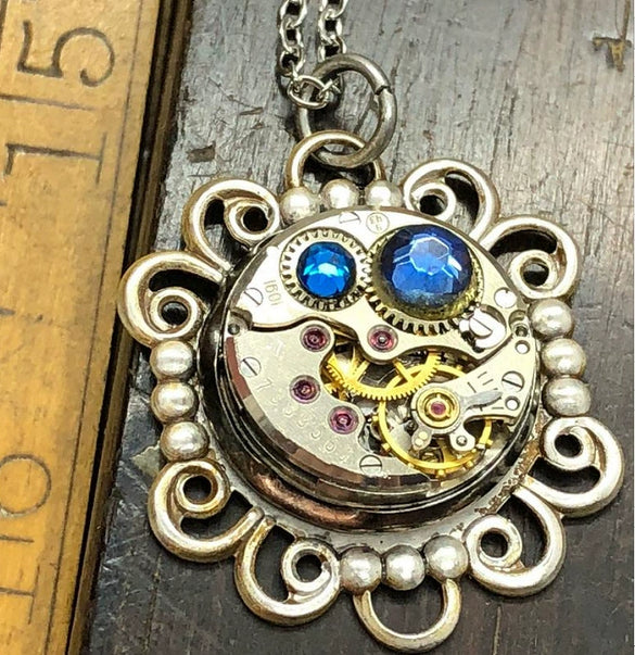 Wholesale Jewelry Skull Magic Sword Dragon Copper Geometric Electroplated Pendant Necklace