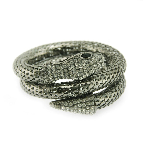 Wholesale Jewelry Snake Bracelet Alloy Material With Diamond Animals Zodiac Punk Exaggerated Fashion Multi Layer