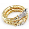Wholesale Jewelry Snake Bracelet Alloy Material With Diamond Animals Zodiac Punk Exaggerated Fashion Multi Layer