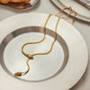Wholesale Jewelry Snake Style Titanium Steel And Stainless Steel Geometric Necklace With Electroplating