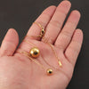 Wholesale Jewelry Solid Color Round Customization Laser Engraving 304 Stainless Steel Pendant Necklace Snake Chain