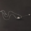 Wholesale Jewelry Solid Color Round Customization Laser Engraving 304 Stainless Steel Pendant Necklace Snake Chain