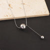 Wholesale Jewelry Solid Color Round Customization Laser Engraving 304 Stainless Steel Pendant Necklace Snake Chain