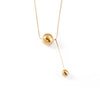 Wholesale Jewelry Solid Color Round Customization Laser Engraving 304 Stainless Steel Pendant Necklace Snake Chain