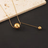 Wholesale Jewelry Solid Color Round Customization Laser Engraving 304 Stainless Steel Pendant Necklace Snake Chain