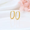 Wholesale Jewelry Square Diamond S925 Sterling Silver Light Luxury Geometric Ring And Earrings