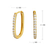 Wholesale Jewelry Square Diamond S925 Sterling Silver Light Luxury Geometric Ring And Earrings