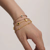 Wholesale Jewelry 316L Stainless Steel Acrylic White Shell Roman Numerals Electroplated Necklace And Bracelet For Women