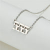 Wholesale Jewelry Stainless Steel Alloy Number Pendant Necklace With Electroplating Letters Numbers Text Pattern Unisex Sweet And Cool Style