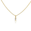 Wholesale Jewelry Stainless Steel And Copper Rectangular Zircon Snake Bone Chain Necklace 18K Gold Plated Simple Style For Women
