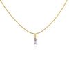Wholesale Jewelry Stainless Steel And Copper Rectangular Zircon Snake Bone Chain Necklace 18K Gold Plated Simple Style For Women
