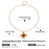 Wholesale Jewelry Stainless Steel And Titanium Steel Geometric Cross Electroplated Women's Necklace