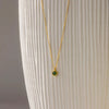 Wholesale Jewelry Stainless Steel And Titanium Steel Geometric Heartshaped Pendant Necklace Electroplated 18K Gold Color