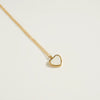 Wholesale Jewelry Stainless Steel And Titanium Steel Geometric Heartshaped Pendant Necklace Electroplated 18K Gold Color