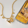 Wholesale Jewelry Stainless Steel And Titanium Steel Heart Shape Love Photo Box Necklace With Electroplating For Women