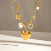 Wholesale Jewelry Stainless Steel And Titanium Steel Heart Shape Love Photo Box Necklace With Electroplating For Women