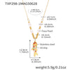 Wholesale Jewelry 316L Stainless Steel And 316L Stainless Steel Oildropped Koi Fish Beaded Ocean Style Electroplated Necklace And Earrings