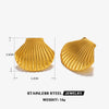 Wholesale Jewelry Stainless Steel And Titanium Steel With Marine Organisms Pattern Electroplating Starfish Shell Earrings Ring Suit