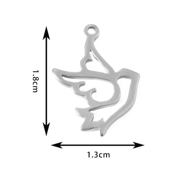 Wholesale Jewelry Stainless Steel Animal Shaped Pendant With Electroplating