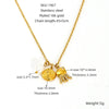 Wholesale Jewelry 316L Stainless Steel Animal Zodiac Pendant Necklace Electroplating Style For Women