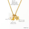 Wholesale Jewelry 316L Stainless Steel Animal Zodiac Pendant Necklace Electroplating Style For Women