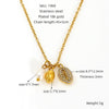 Wholesale Jewelry 316L Stainless Steel Animal Zodiac Pendant Necklace Electroplating Style For Women