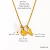 Wholesale Jewelry 316L Stainless Steel Animal Zodiac Pendant Necklace Electroplating Style For Women