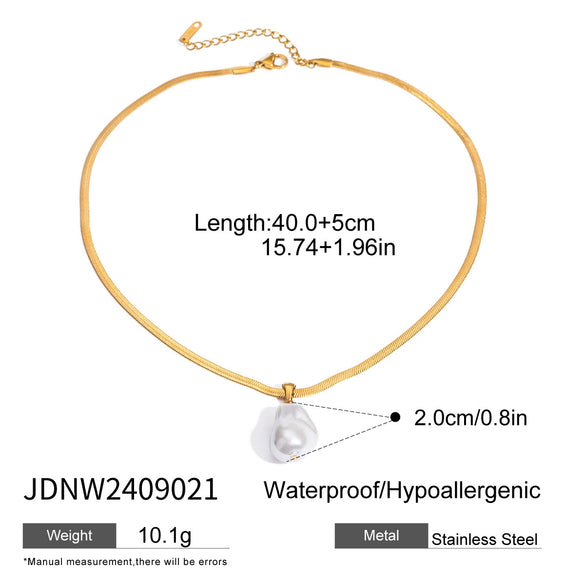 Wholesale Jewelry Stainless Steel Blade Chain Geometric Titanium Steel Pendant Necklace With Electroplating