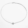 Wholesale Jewelry Stainless Steel Blade Chain Heart Star Pendant Necklace With Micropaved Zircon And 18K Gold Plated