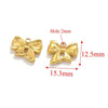 Wholesale Jewelry Stainless Steel Bow Handmade Diy Electroplated Pendant For Necklace Bracelet Earrings
