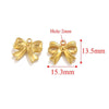 Wholesale Jewelry Stainless Steel Bow Handmade Diy Electroplated Pendant For Necklace Bracelet Earrings