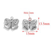 Wholesale Jewelry Stainless Steel Bow Handmade Diy Electroplated Pendant For Necklace Bracelet Earrings