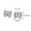 Wholesale Jewelry Stainless Steel Bow Handmade Diy Electroplated Pendant For Necklace Bracelet Earrings