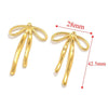 Wholesale Jewelry Stainless Steel Bow Handmade Diy Electroplated Pendant For Necklace Bracelet Earrings