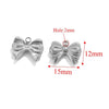 Wholesale Jewelry Stainless Steel Bow Handmade Diy Electroplated Pendant For Necklace Bracelet Earrings