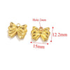 Wholesale Jewelry Stainless Steel Bow Handmade Diy Electroplated Pendant For Necklace Bracelet Earrings