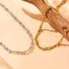 Wholesale Jewelry Stainless Steel Bow Star Shape Electroplated Necklace