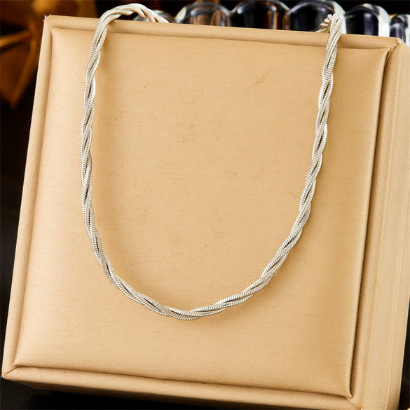 Wholesale Jewelry Stainless Steel Bow Star Shape Electroplated Necklace