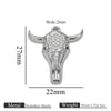 Wholesale Jewelry Stainless Steel Bull Head Animal Series Vacuum Goldplated Pendant Necklace