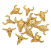 Wholesale Jewelry Stainless Steel Bull Head Animal Series Vacuum Goldplated Pendant Necklace