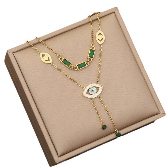 Wholesale Jewelry Stainless Steel Butterfly Heart Shape Flower Insect Fashion Ochain Necklace For Women