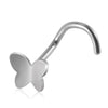 Wholesale Jewelry Stainless Steel Butterfly Style Nose Ring And Ear Bone Ring