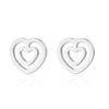 Wholesale Jewelry Stainless Steel Cartoon Animal Heartshaped Necklace Earrings Threepiece Set Electroplated Minimalist Style
