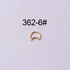 Wholesale Jewelry Stainless Steel Closed Ring Creative Moon And Drop Shape Ear Nose Puncture Ring Electroplated Unisex