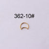 Wholesale Jewelry Stainless Steel Closed Ring Creative Moon And Drop Shape Ear Nose Puncture Ring Electroplated Unisex
